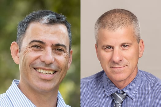 מימין: רפי ניב, מנכ״ל מיטב קרנות נאמנות וליאור כגן, קרדיט: יח״צ